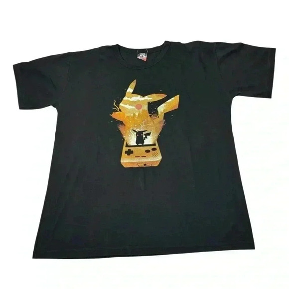 Lot Of 2 Cotton Malhas Pokemon / Mario Classic Crewneck Shirt Black Size M - Picture 10 of 16